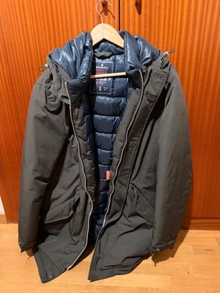 Parka impermeable plumas Springfield Talla L