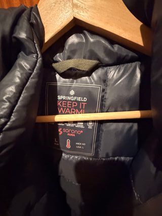 Parka impermeable plumas Springfield Talla L