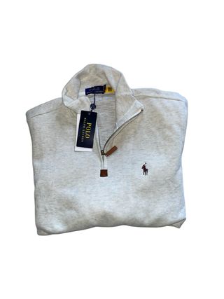 Polo Ralph Lauren Jersey Beige Media Cremallera