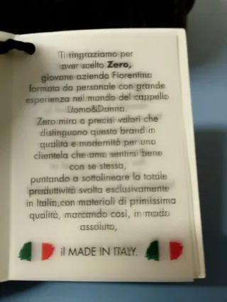 Coppola Lana 100% Mod. Milano Zero