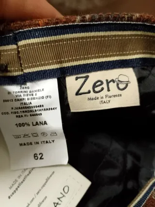 Coppola Lana 100% Mod. Milano Zero