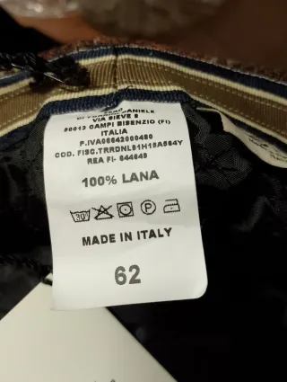 Coppola Lana 100% Mod. Milano Zero