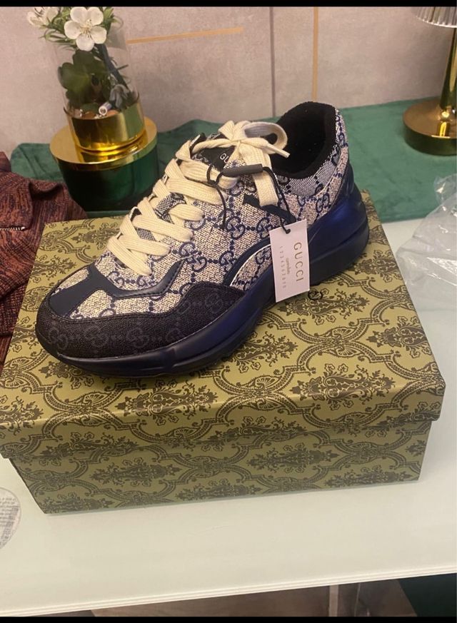 Zapatillas unisex Beige y Azul