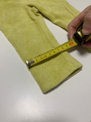 Pantalón pana bebé amarillo Benetton