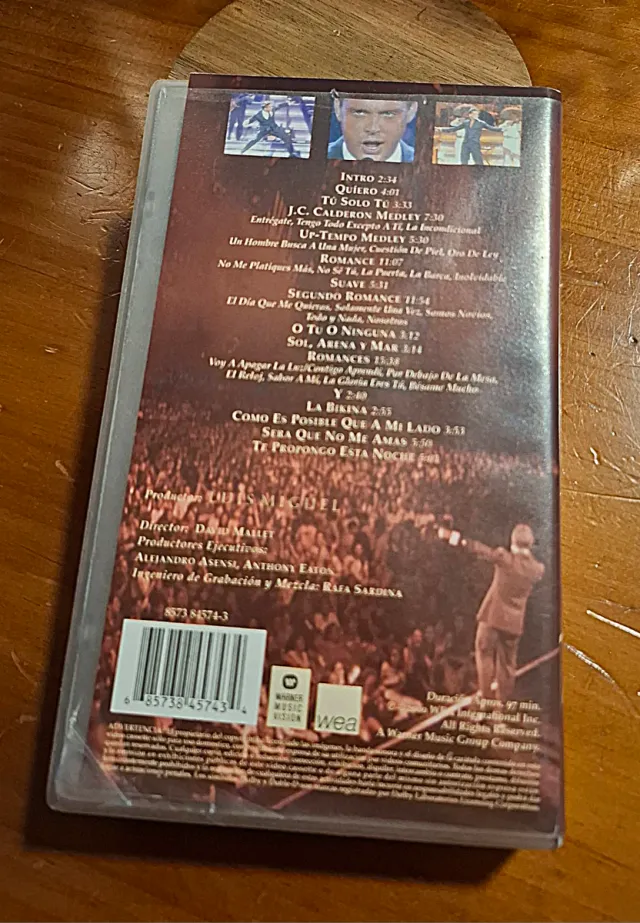 VHS Luis Miguel En Vivo