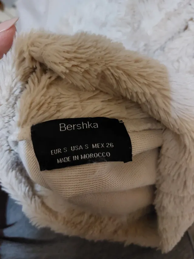 Jersey pelo beige/gris