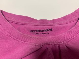 Camiseta rosa Vertbaudet muñeca japonesa