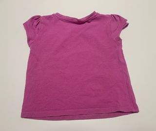 Camiseta rosa Vertbaudet muñeca japonesa