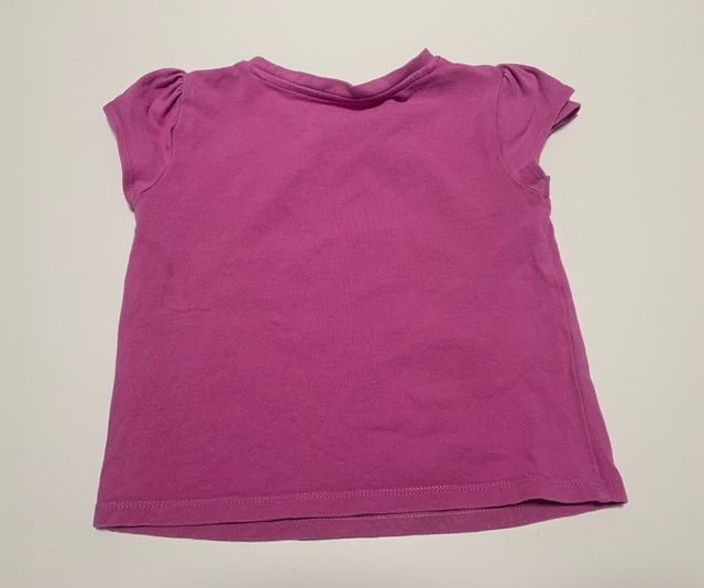 Camiseta rosa Vertbaudet muñeca japonesa