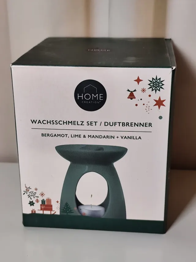 Quemador de cera aromática verde