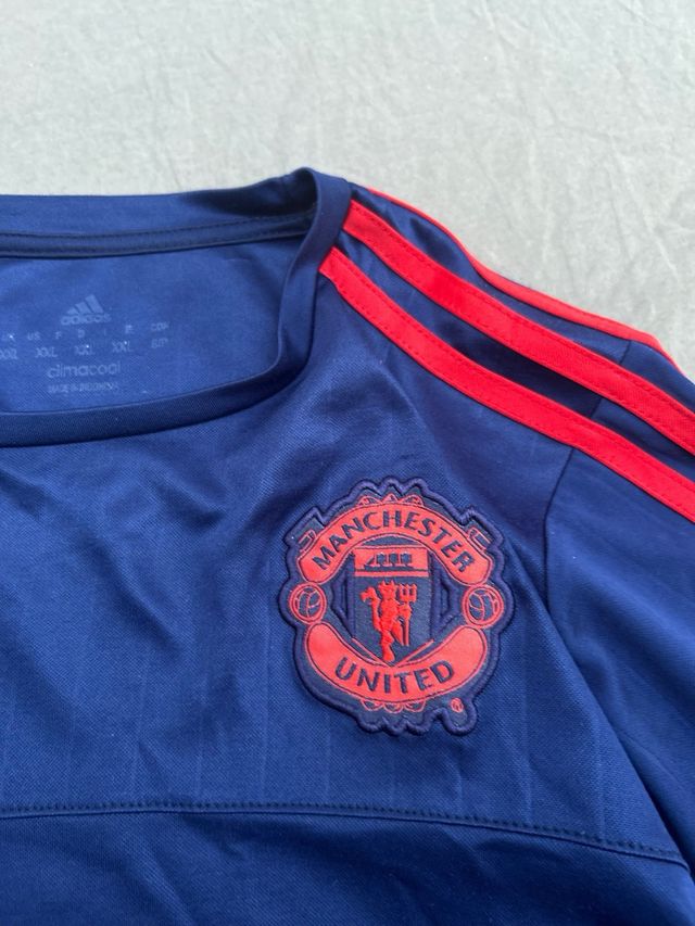 Camiseta Mánchester United Adidas Azul Roja