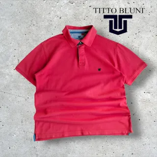 Polo hombre Titto Bluni Rojo. Talla M
