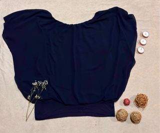 Blusa ancha negra talla única