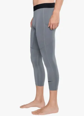 Pantalón Mallas Térmica Nike Pro Dri-Fit 3/4 Gris.