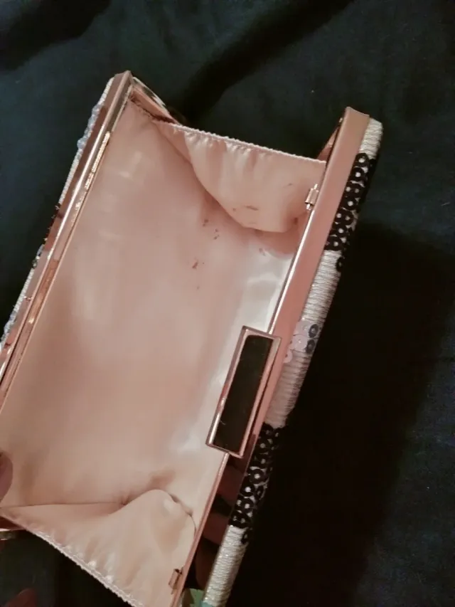 Bolso de fiesta lentejuelas zig-zag