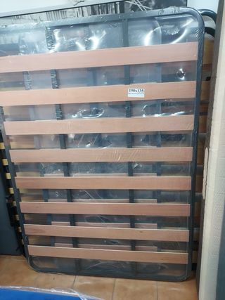 Somier metálico y de madera 190x135