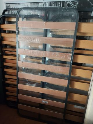 Somier metálico y de madera 190x135