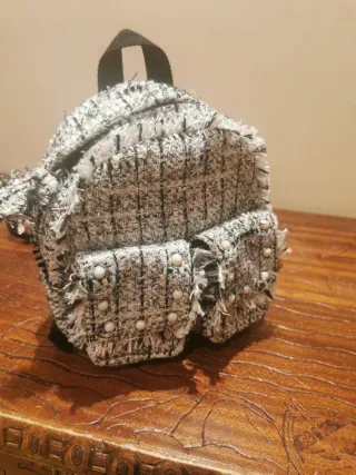 Minimochila Tweed Perlas