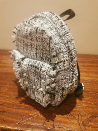 Minimochila Tweed Perlas