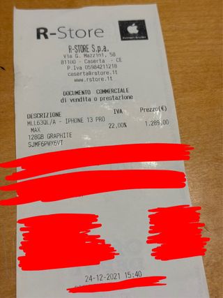 iPhone 13 Pro Max 128GB Graphite Apple Custodia