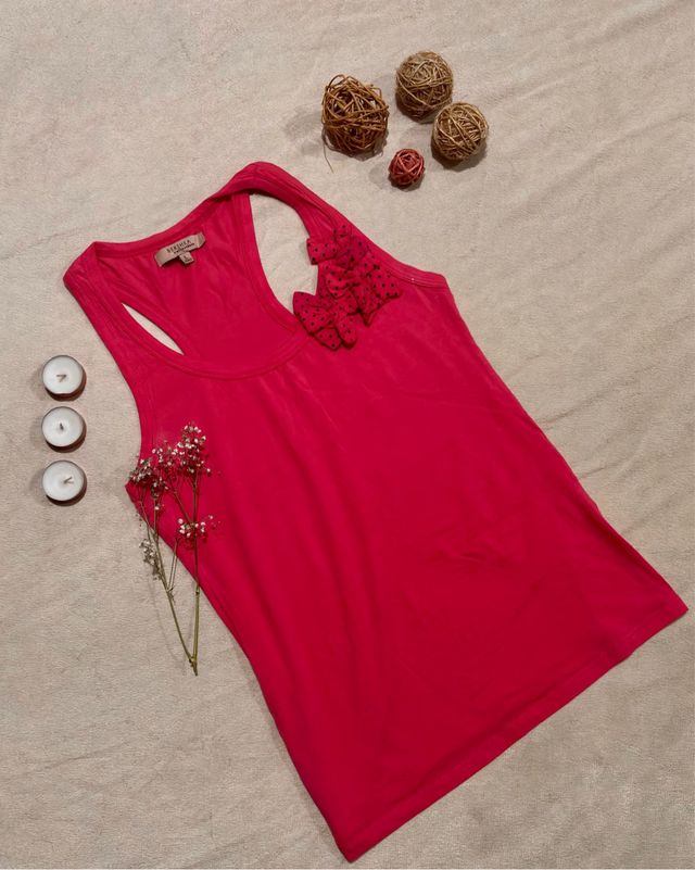 Camiseta Bershka Fucsia