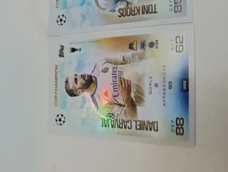 3 Carte Match Attax Cup Champion Real Madrid