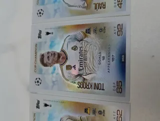 3 Carte Match Attax Cup Champion Real Madrid