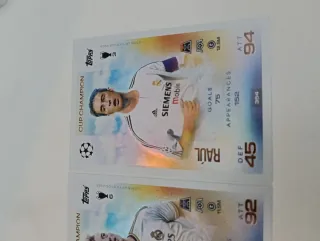 3 Carte Match Attax Cup Champion Real Madrid