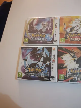 Lote Pokémon Luna y Sol Precintados 3DS