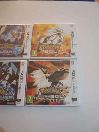 Lote Pokémon Luna y Sol Precintados 3DS