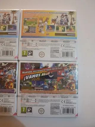 Lote Pokémon Luna y Sol Precintados 3DS