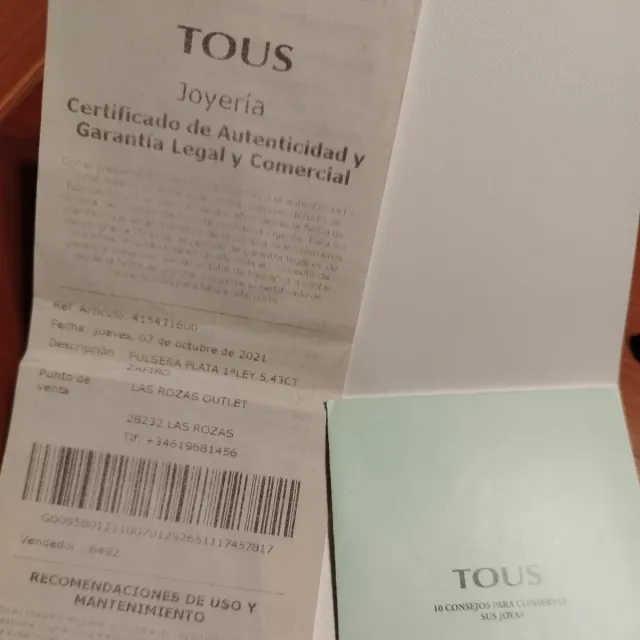 Pulsera Tous Riviere Zafiros Rosas