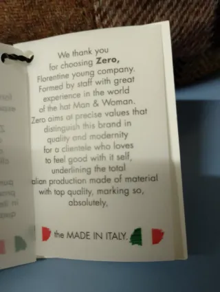 Coppola 100% Lana Zero Mod. Firenze