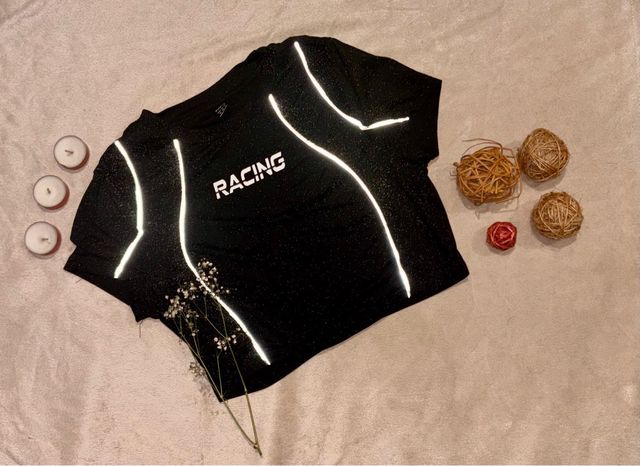 Top Racing SHEIN Negro