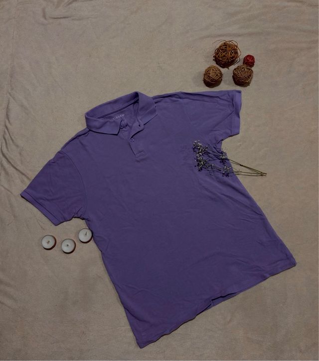 Polo Primark Morado Hombre