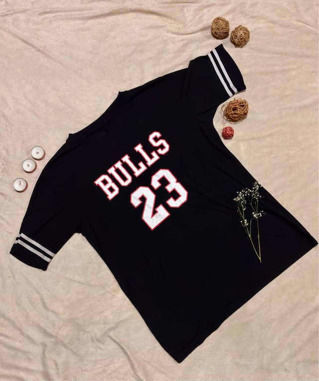 Camiseta Bulls 23 Negra