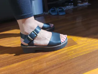 Sandalias Mustang Negras