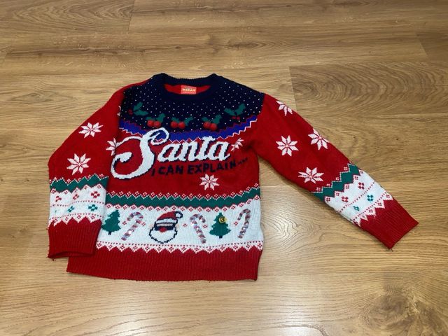 Jersey Navidad niño con luces. Talla 9-10 años.