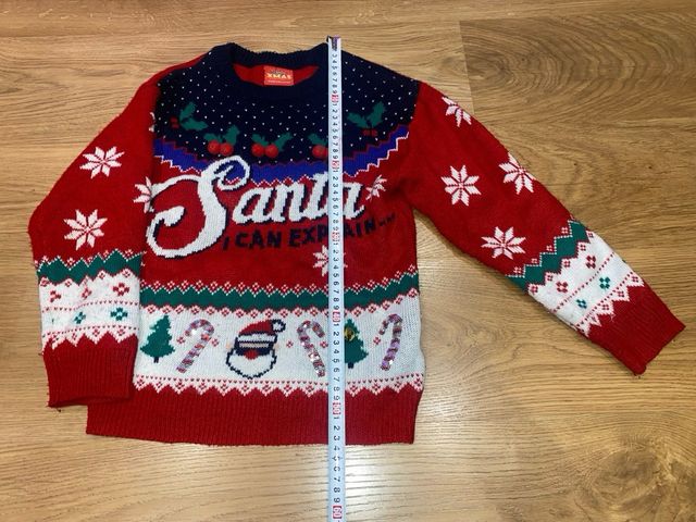 Jersey Navidad niño con luces. Talla 9-10 años.