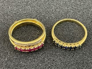 anillo oro 18k con piedra con circonita