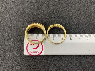anillo oro 18k con piedra con circonita