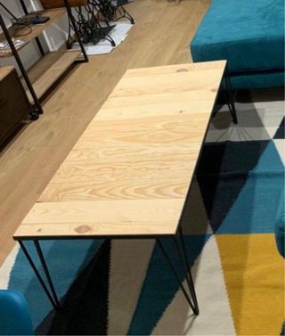 Mesa centro BANAK madera y cristal