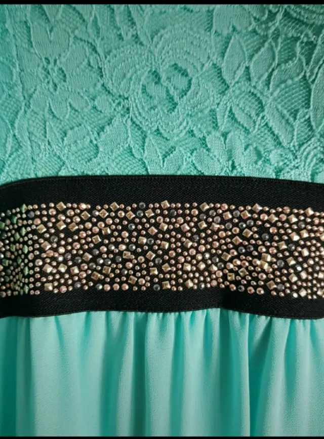 Vestido largo ocasión especial Talla S con bolero