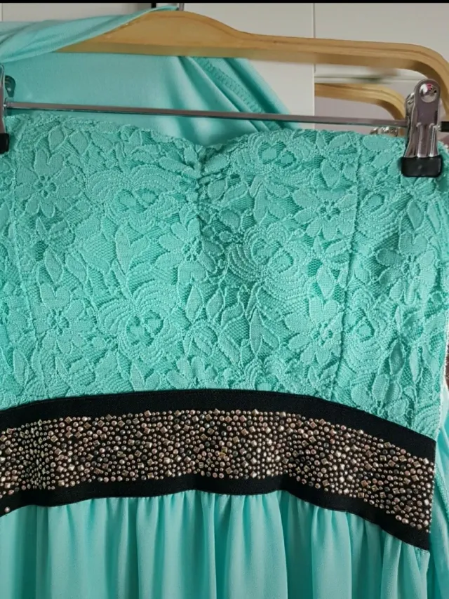 Vestido largo ocasión especial Talla S con bolero