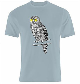 CAMISETA BUHO SMILE TALLA S M L XL XXL XXXL SIZE T-SHIRT