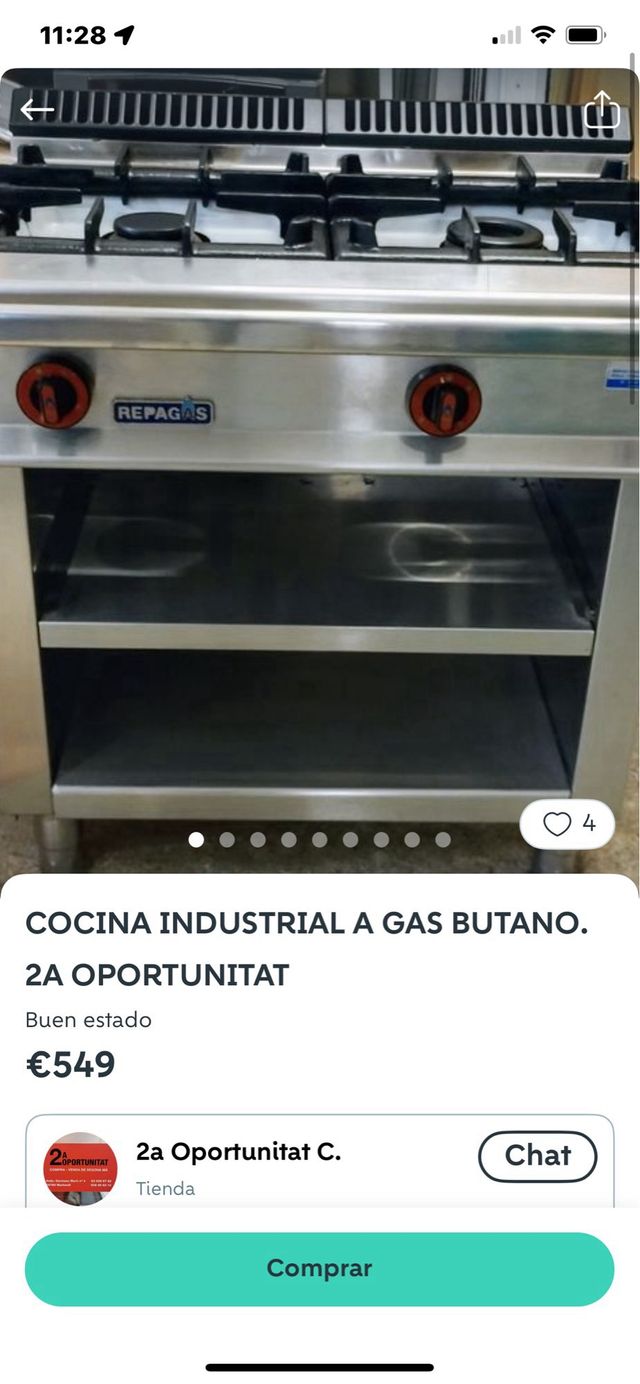 Cocina profesional 80 cm
