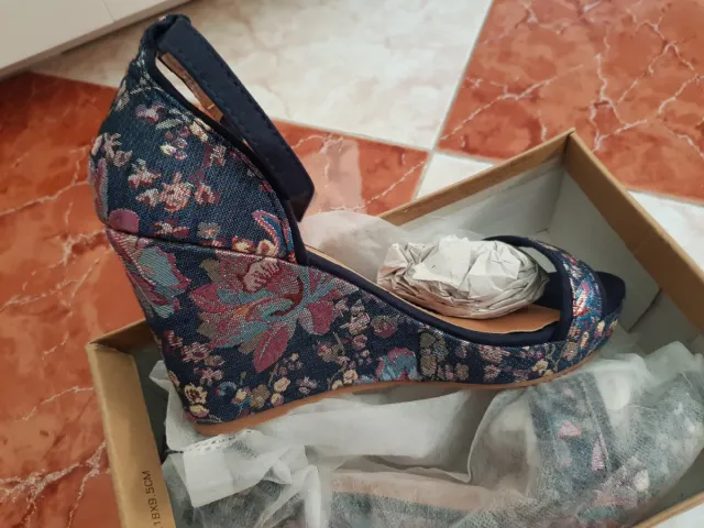 Cuñas sandalias vaquera talla 41