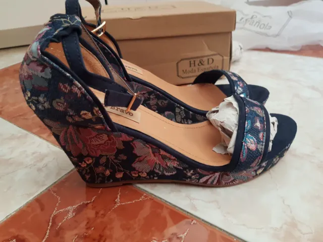 Cuñas sandalias vaquera talla 41