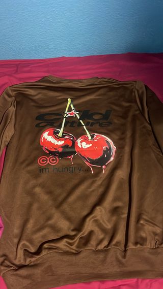Sudadera Cold Culture Cerezas Marrón