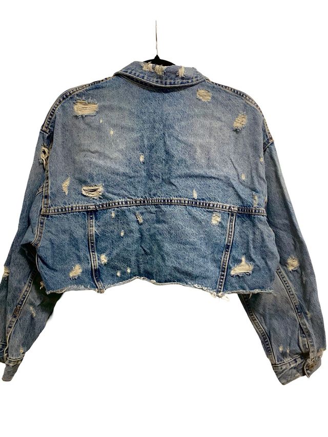 Chaqueta Zara Rota Azul Verde